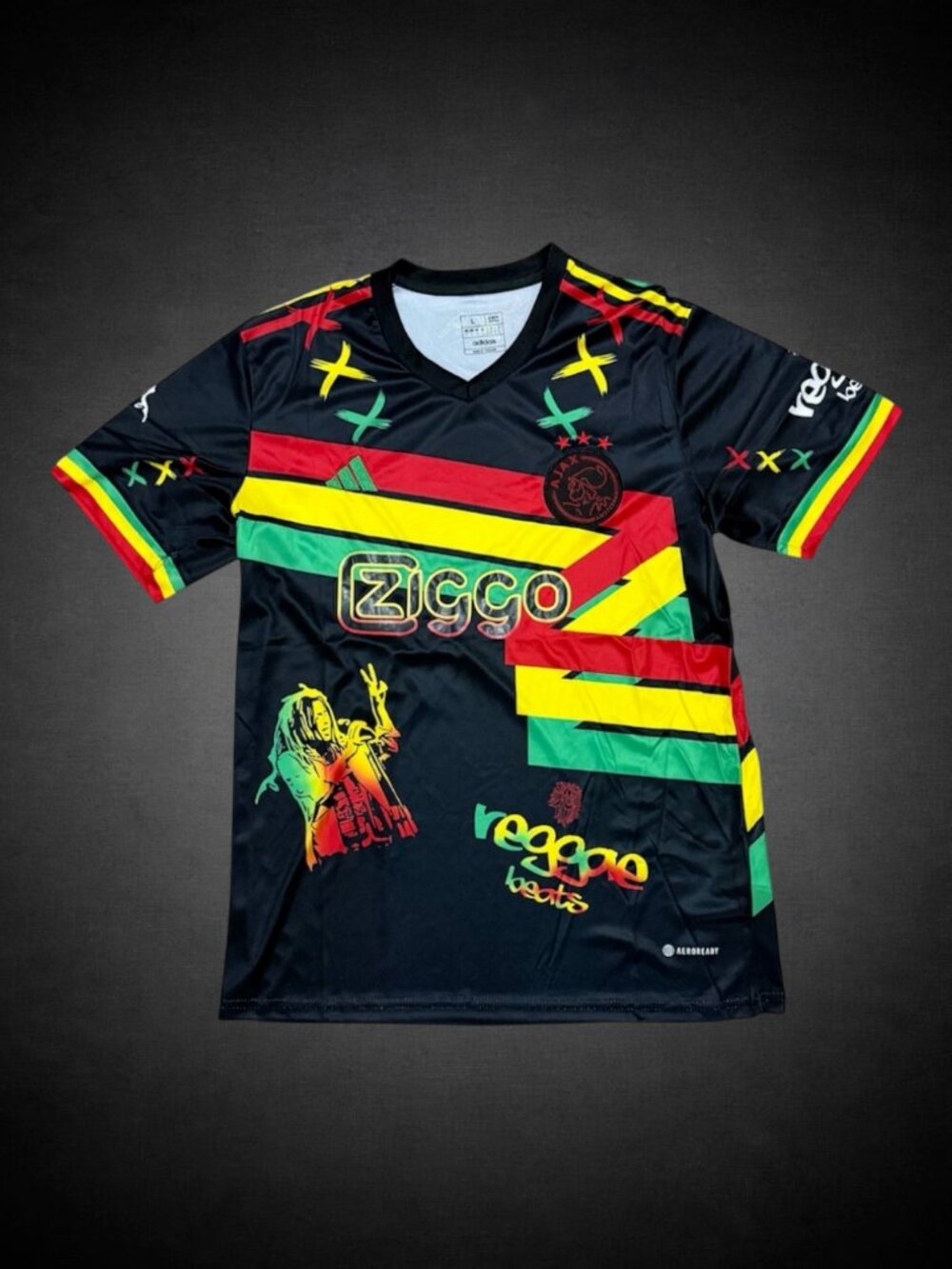 Rare Ajax bob marley special kit. Bob marley edition soccer football jersey